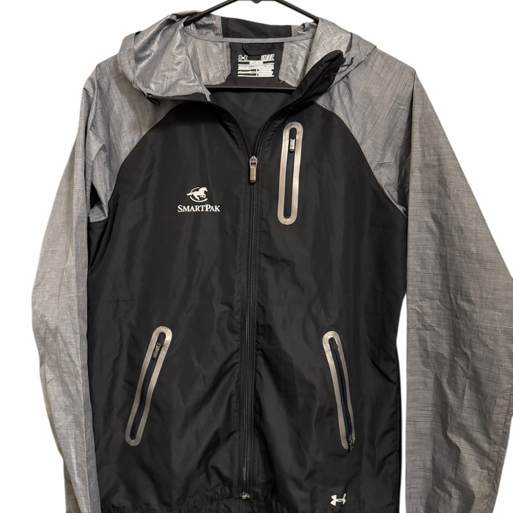 SmartPak Under Armour Black and Gray Windbreaker Jacket